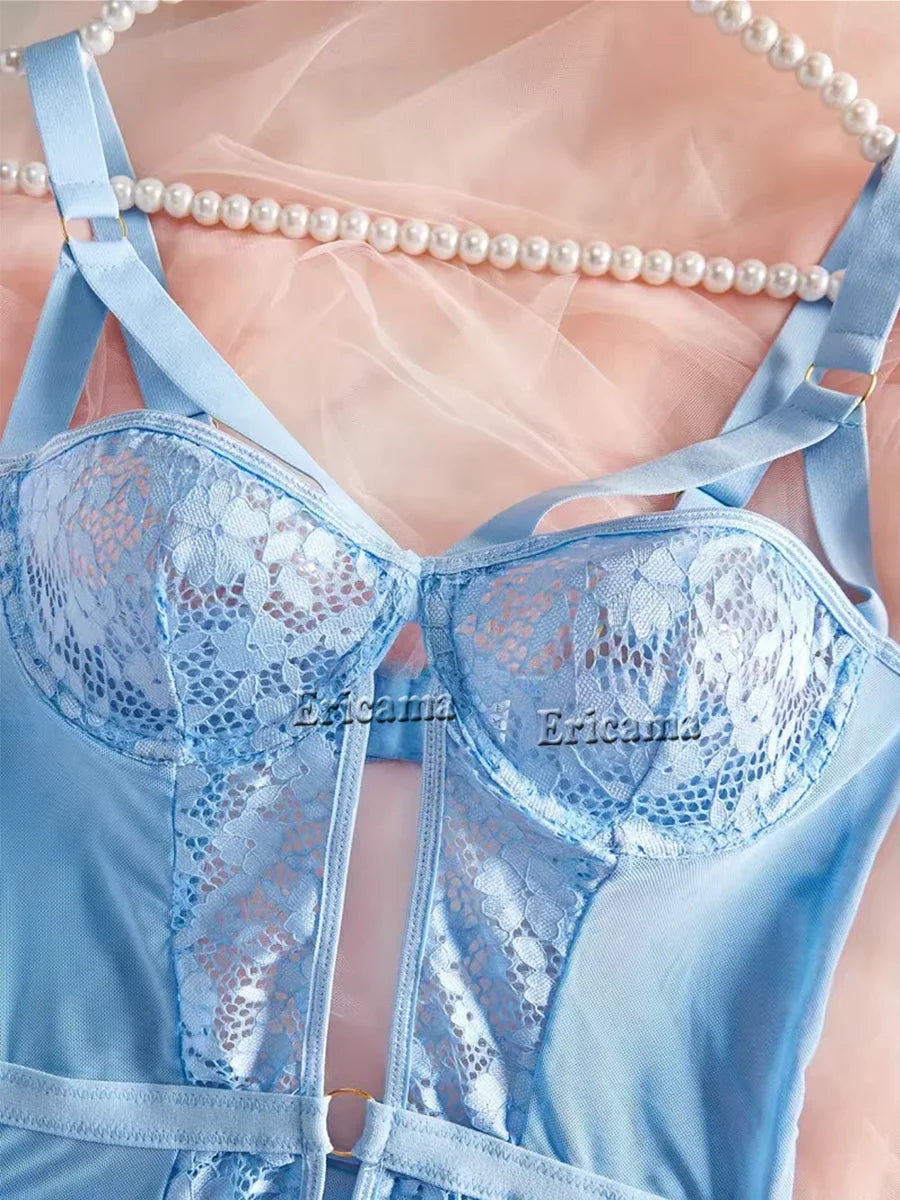 Lingerie Set Erotic Lace Bra Panty Set Perspective Erotic Costumes Lingerie Set Dress Porn Lingerie