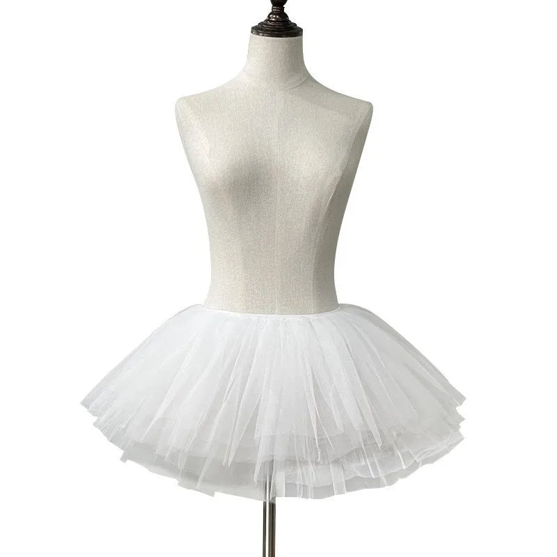 Backless Off-shoulder Cute Short Waistband Vest Corset Slim Fit Lace Corset Paired with Fluffy Skirt Uniform Set