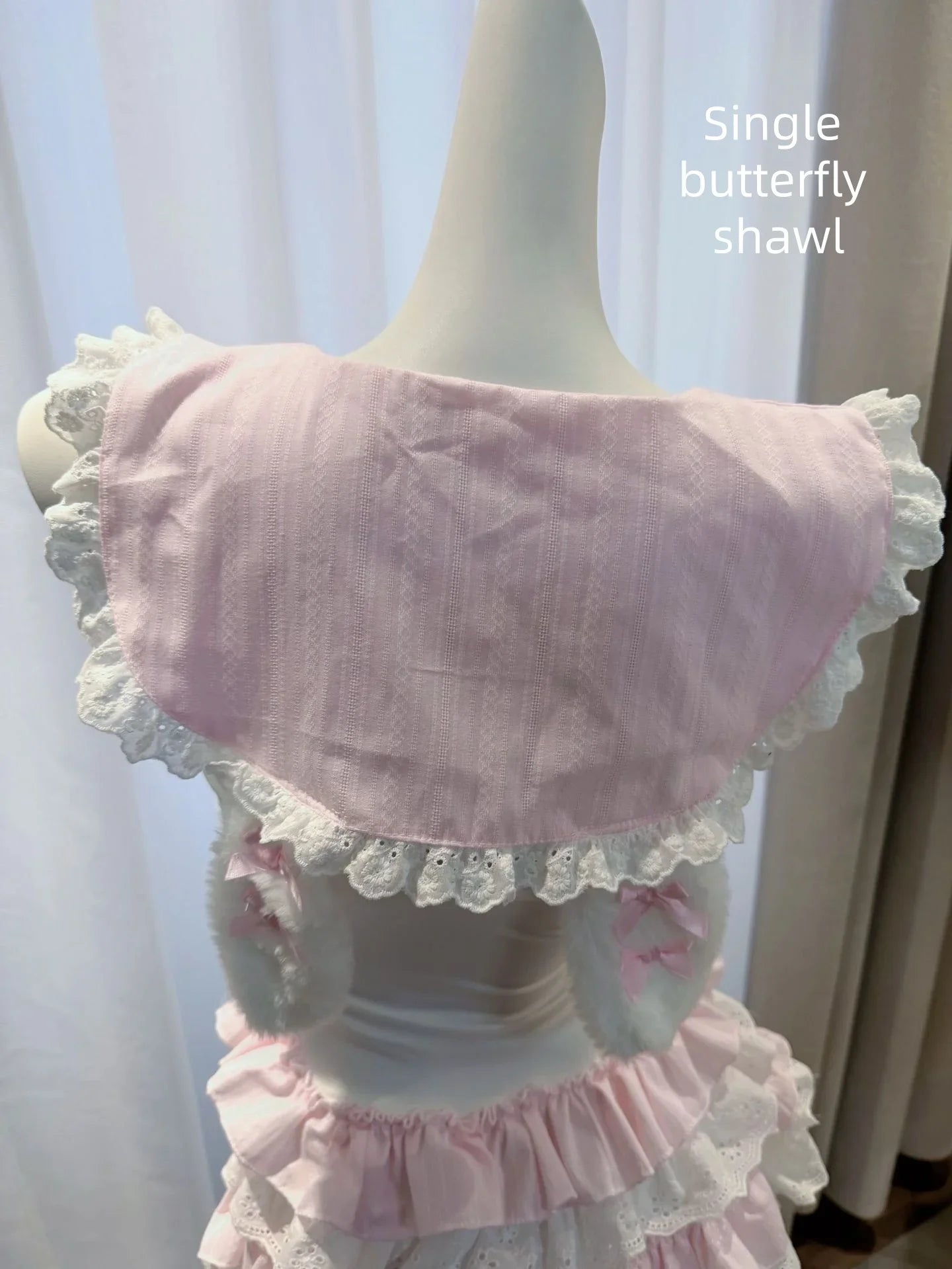 Cute Provocative Original Pink Jacquard Camisole with Suspender