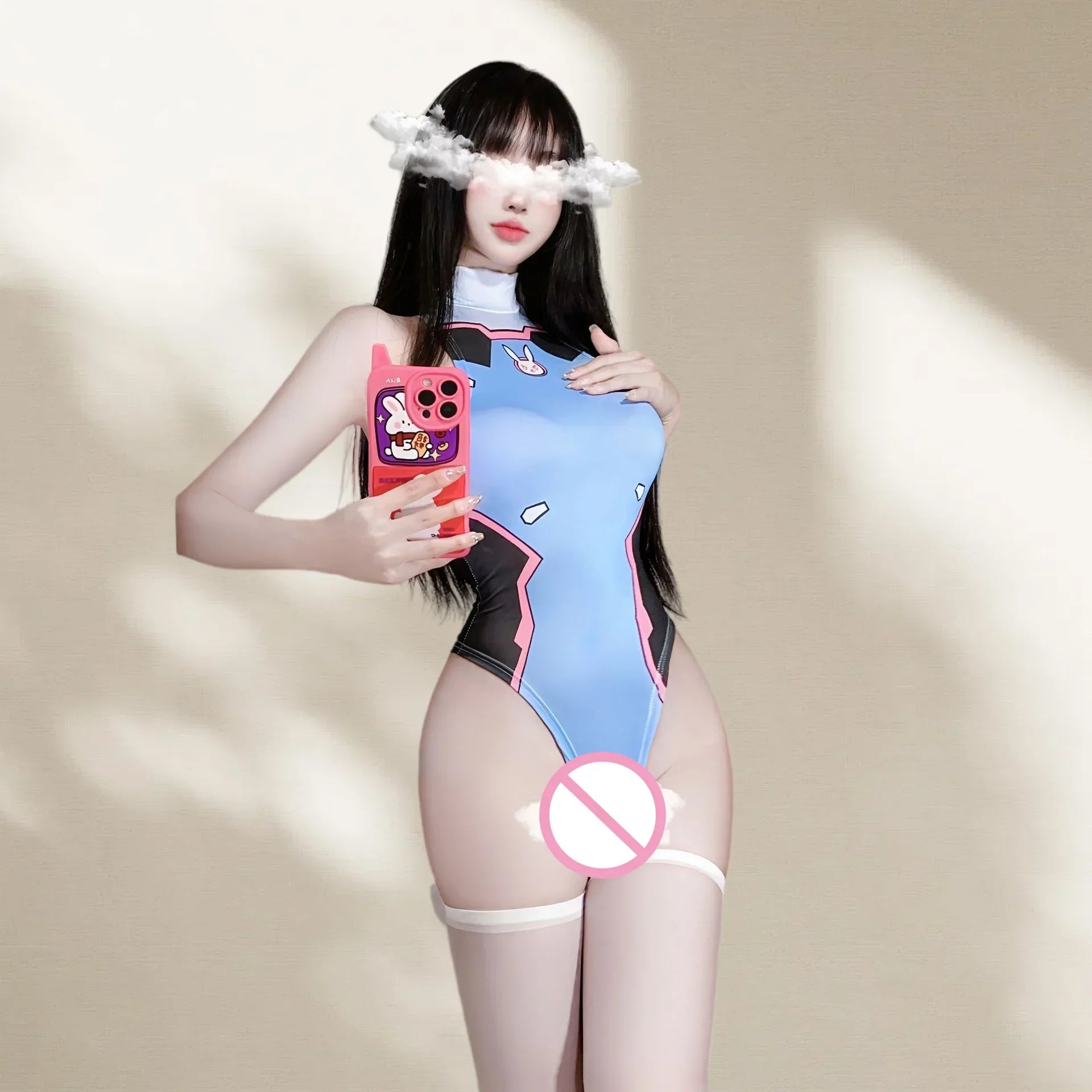 Elegant Sweet Wild Charming Seductive Gymnastics Anime Cute Suit Underwear Elastic Comfortable Off Shoulder