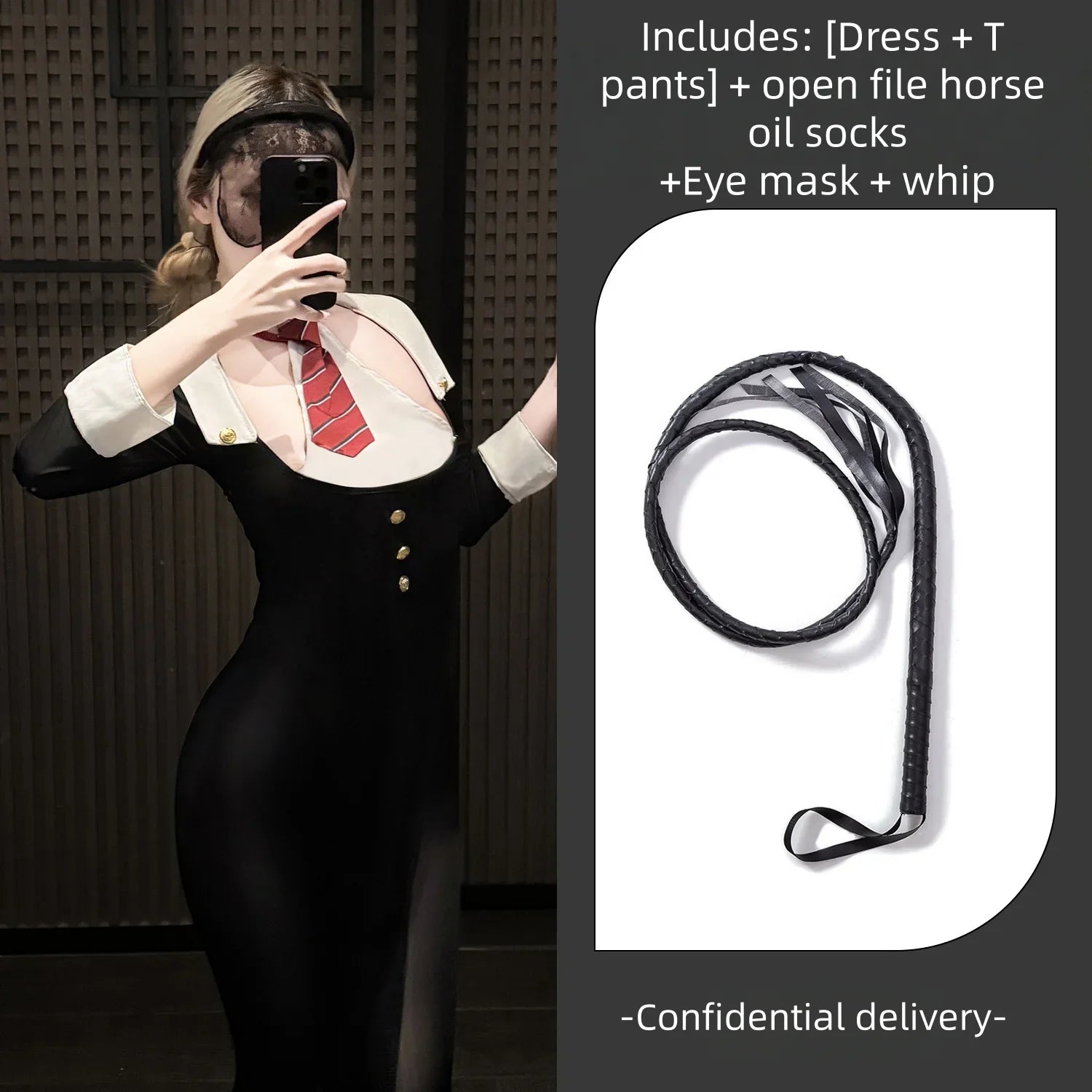 Seductive Ascetic Personal Trainer Secretary Slit-free Professional Wear COS Erotic Lingerie Passionate Slimming Suit