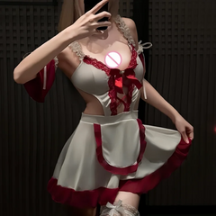 Seductive Lingerie Maid and Maid Japanese Pure Desire Style Gentle Girl Cute No-need-to-take-off Set