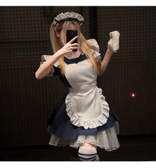 Seductive Tempting Bold Uniform Cute Sweet Angel Maid Alice Gentle Girl Lolita Maid Dress Cafe Dress Cos Lingerie