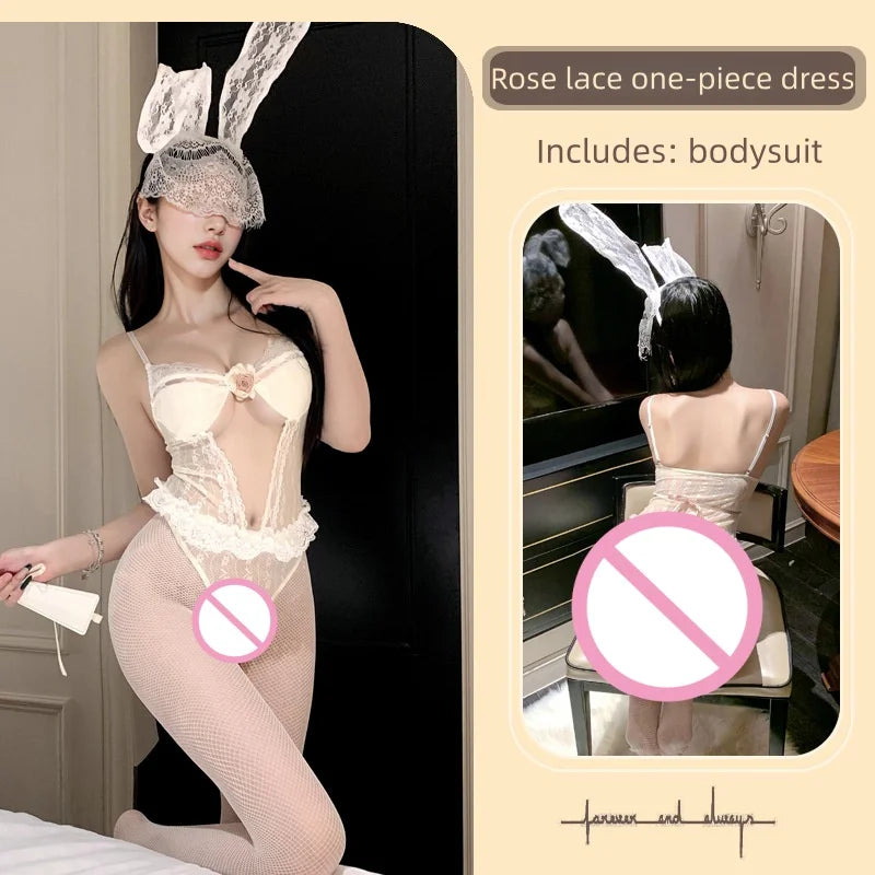 See-through Lace Thin Style No Need To Take Off One-piece Garment Pure Desire Vintage Style Strapless One-piece Bra