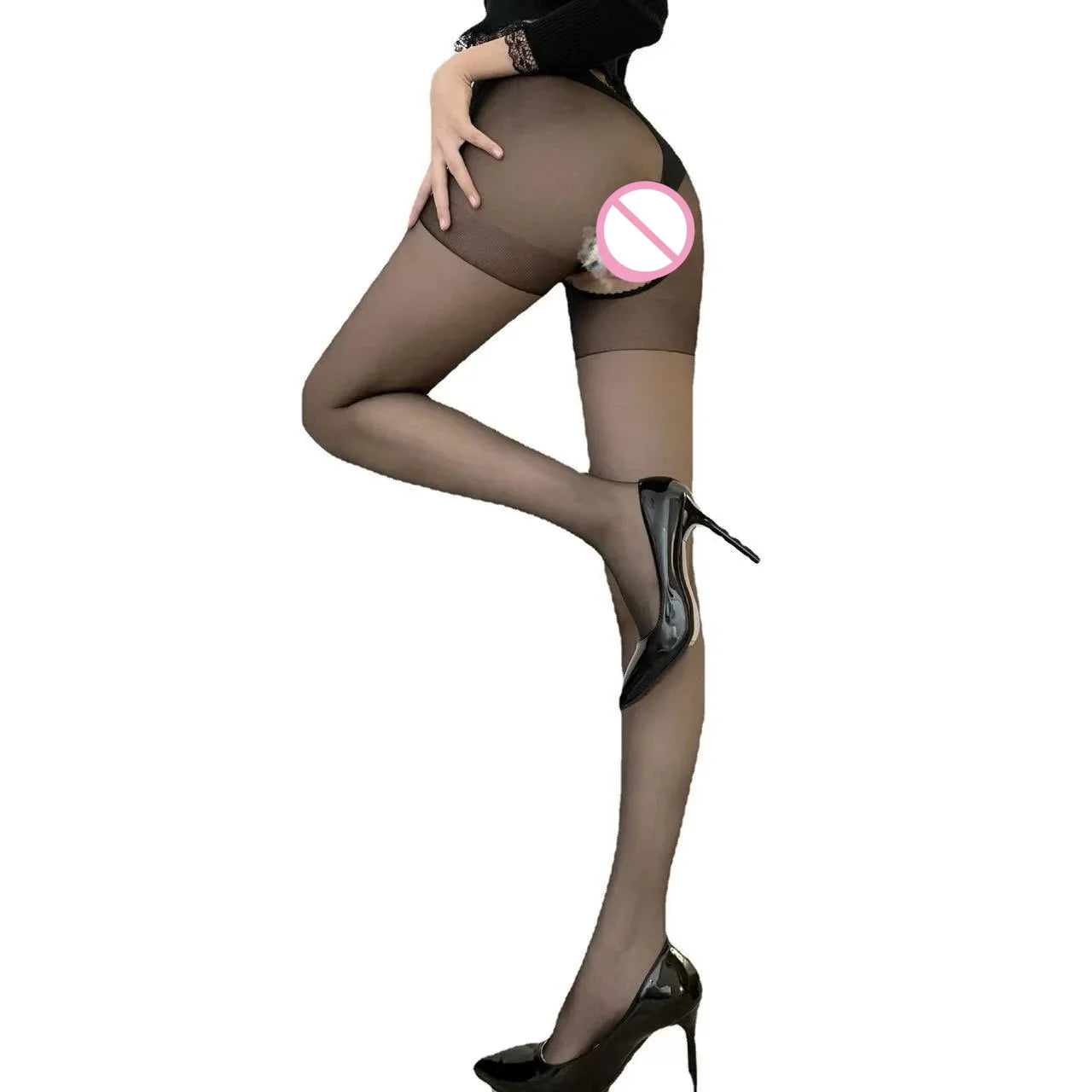 Bold Lingerie Seductive Police Uniform Cut-out Design Tempting Outfit Passionate Role-playing Nightclub Set
