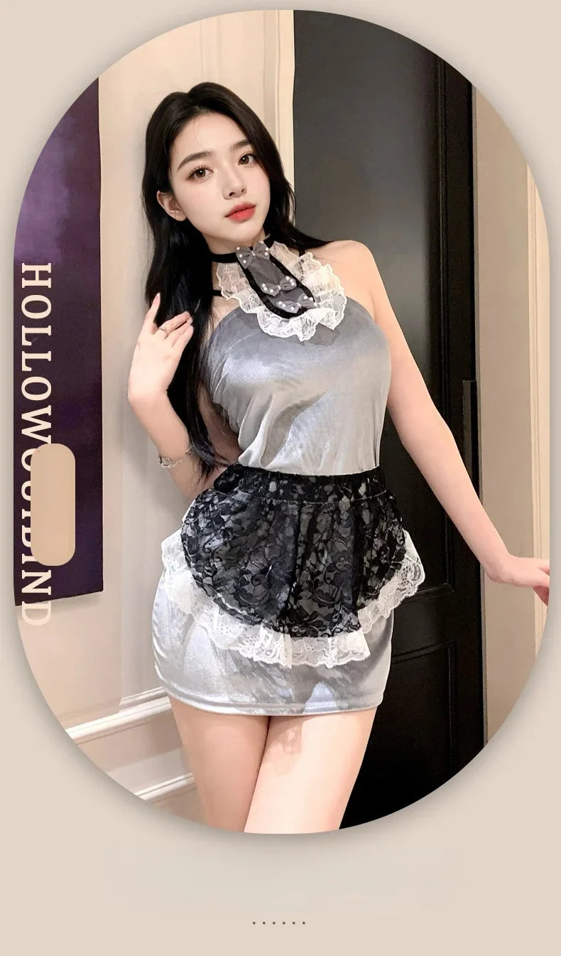 Bold Lingerie Uniform Seduction