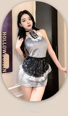 Bold Lingerie Uniform Seduction