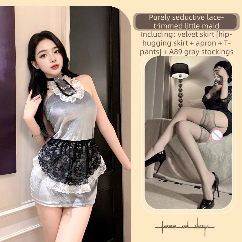 Bold Lingerie Uniform Seduction