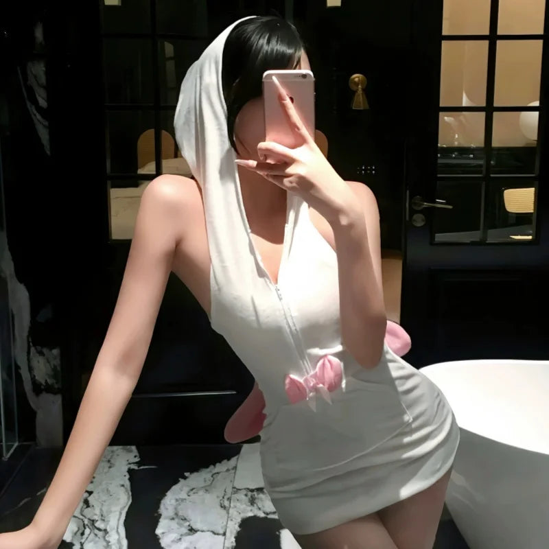 Bunny Girl Plush Butt-hugging Dress Uniform Pure Desire Backless Erotic Lingerie Set Erotic Lingerie