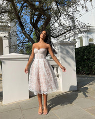 Cup Embroidered Lace Evening Dress, Evening Beach Resort Dress, Tight Skincare Dress