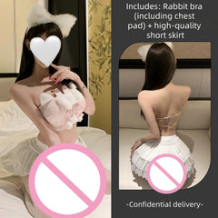 Seductive Bold Original Cute Innocent-looking Lingerie Featuring A Pure Tempting Bra