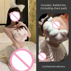 Seductive Bold Original Cute Innocent-looking Lingerie Featuring A Pure Tempting Bra