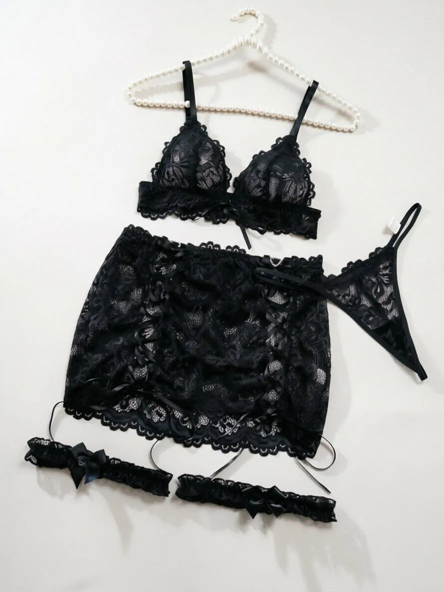 Erotic Lingerie And Pantys Set See Through Lingerie Sets Costumes