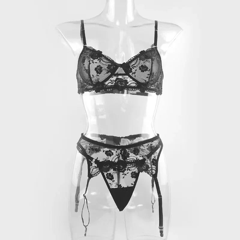 Lingerie Bras Sets Transparent Porno Lace Erotic Underwear Bra And Set Lingerie Erotic Sleepwear