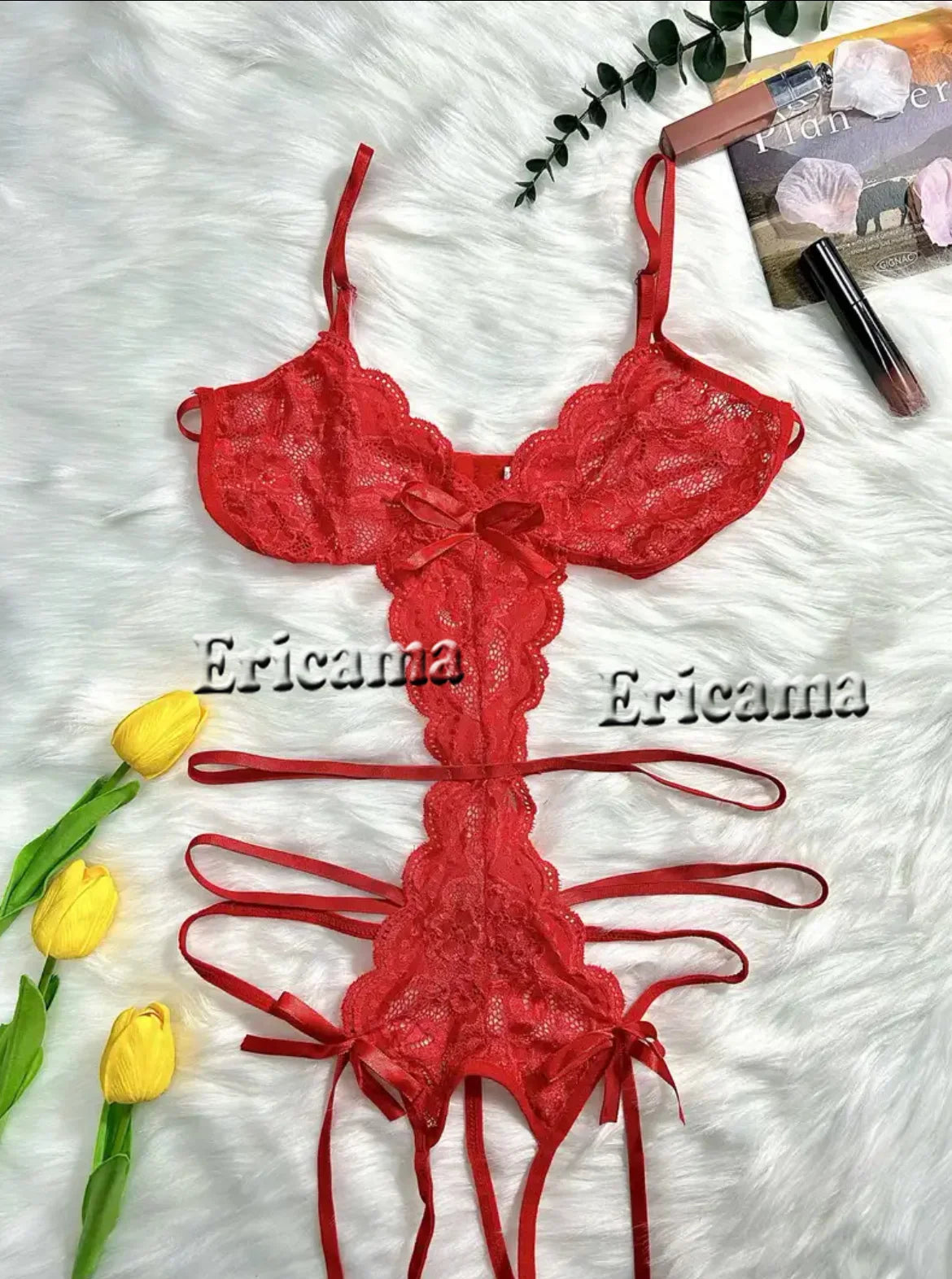 Lingerie Lace Open Bra Transparent Bra And Panty Set Erotic Lingerie