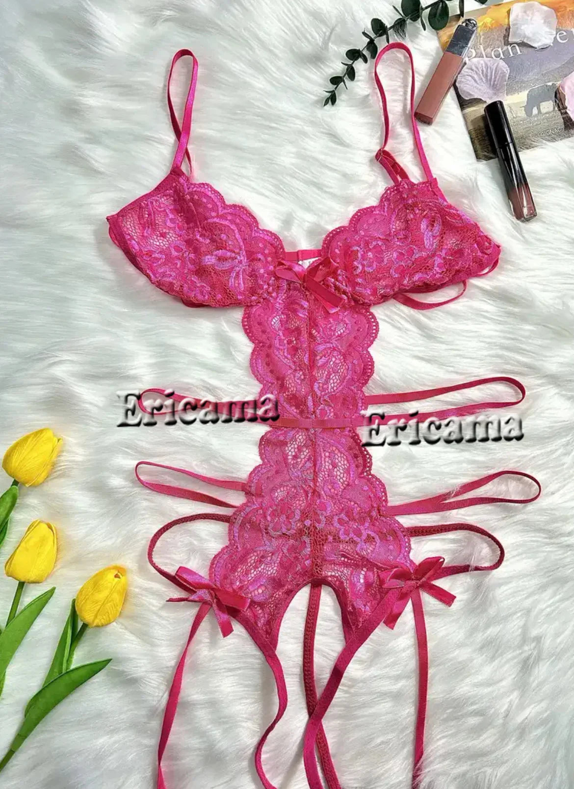 Lingerie Lace Open Bra Transparent Bra And Panty Set Erotic Lingerie