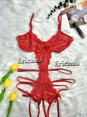 Lingerie Lace Open Bra Transparent Bra And Panty Set Erotic Lingerie