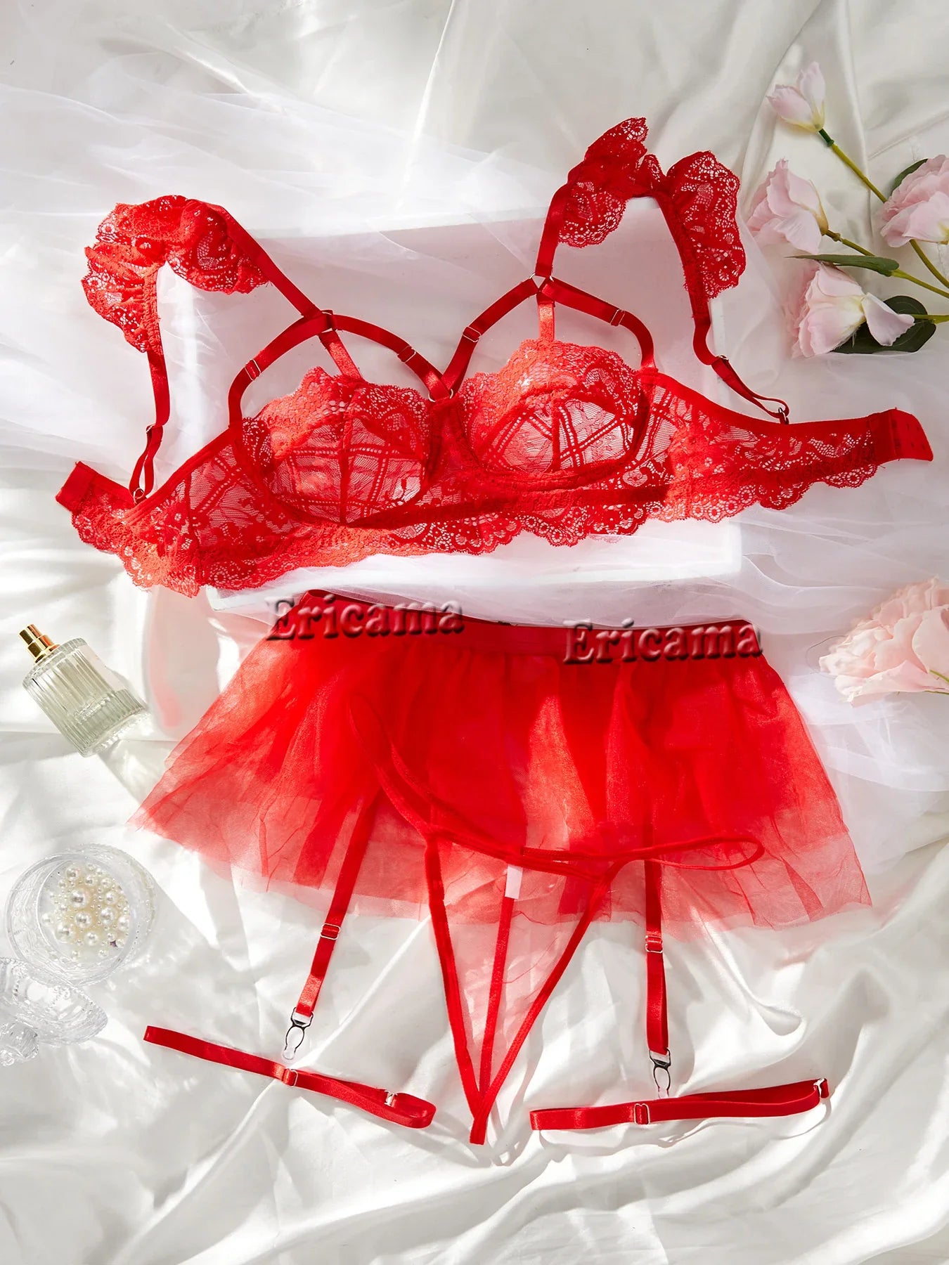 Lingerie Lace Transparent Underwear Brief Sets Bra Kit Push Up Breves Sets Erotic Bra Set Underwear
