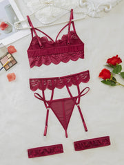 Lingerie Set Lace Transparent Underwear Brief Sets Bra Kit Push Up Breves Sets Erotic Bra And Panty Set