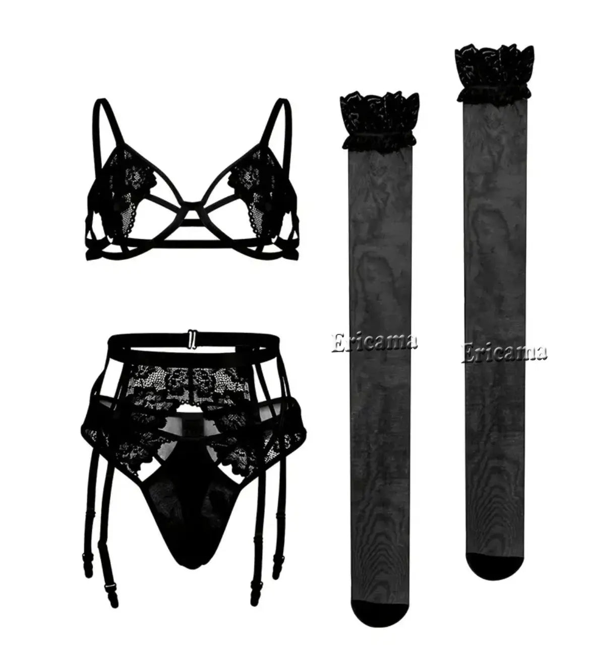 Transparent Latex Lingerie Set