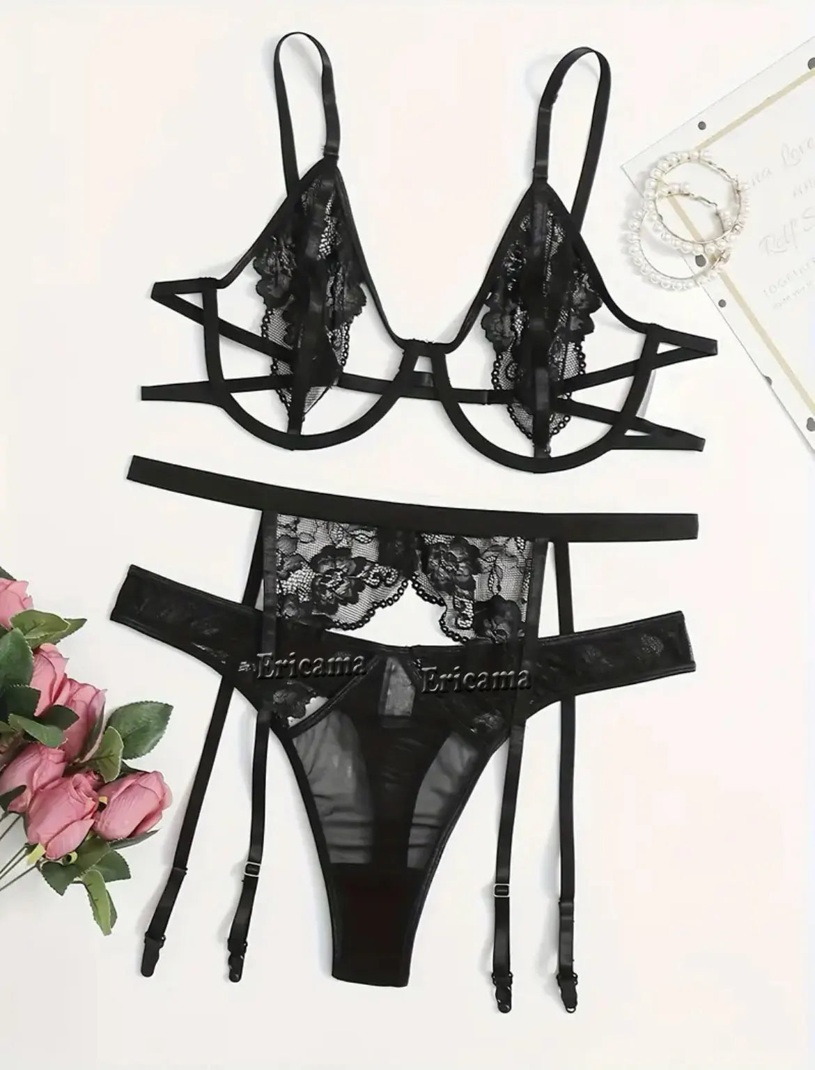 Transparent Latex Lingerie Set