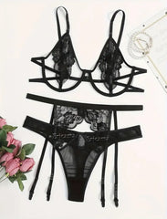 Transparent Latex Lingerie Set