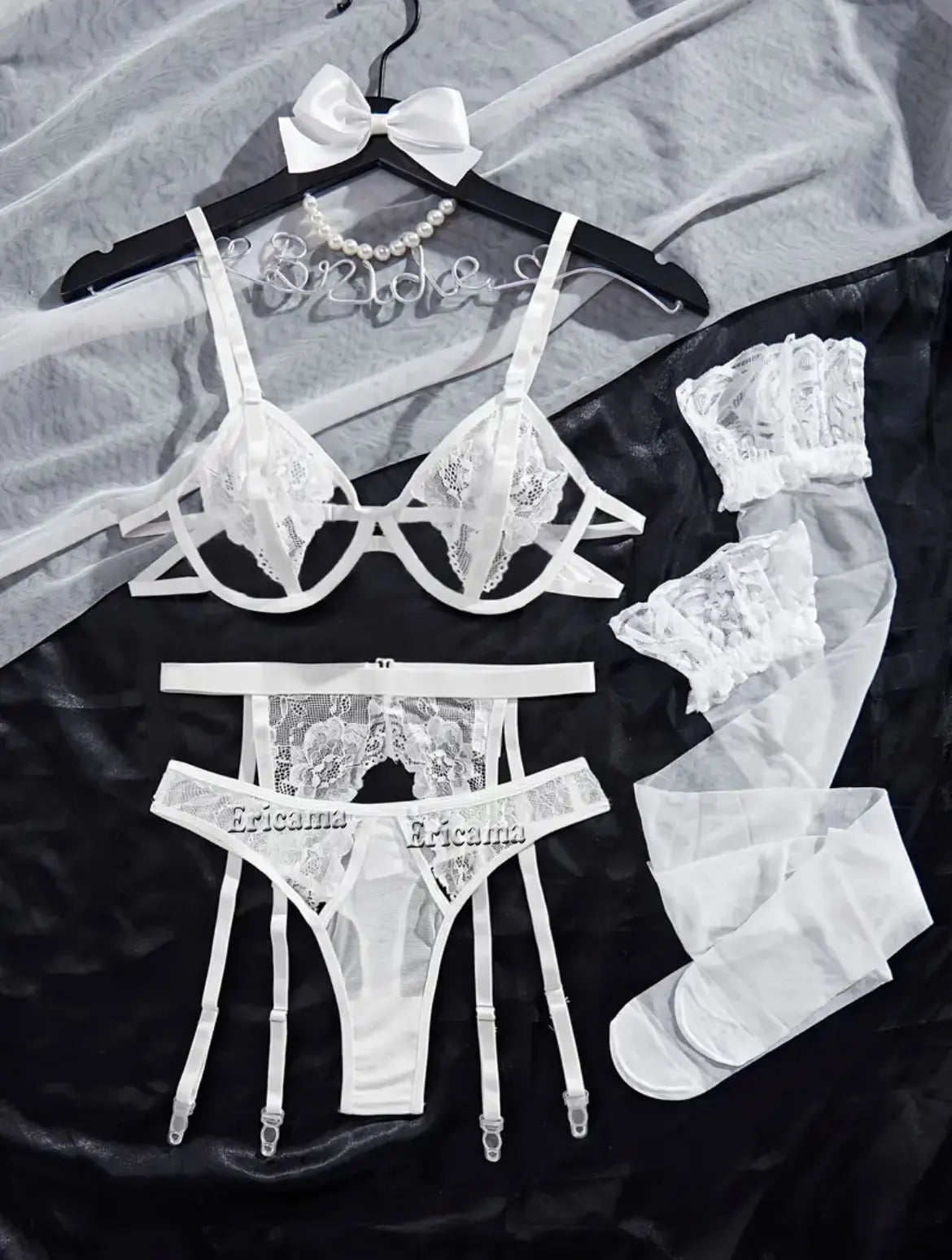 Transparent Latex Lingerie Set