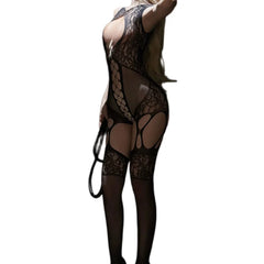 Summer European and American Sleeveless Casual Mesh with Loose Threads Transparent Fishing Nets Suspenders Stockings