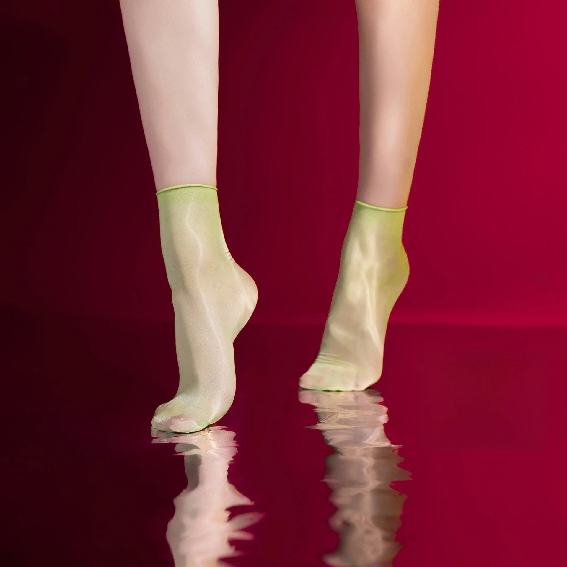 Tempting VersatileCandy1D Aurora Socks -Ultra-thin Transparent Shiny Silky Breathable Invisible Multi-colored Fun's