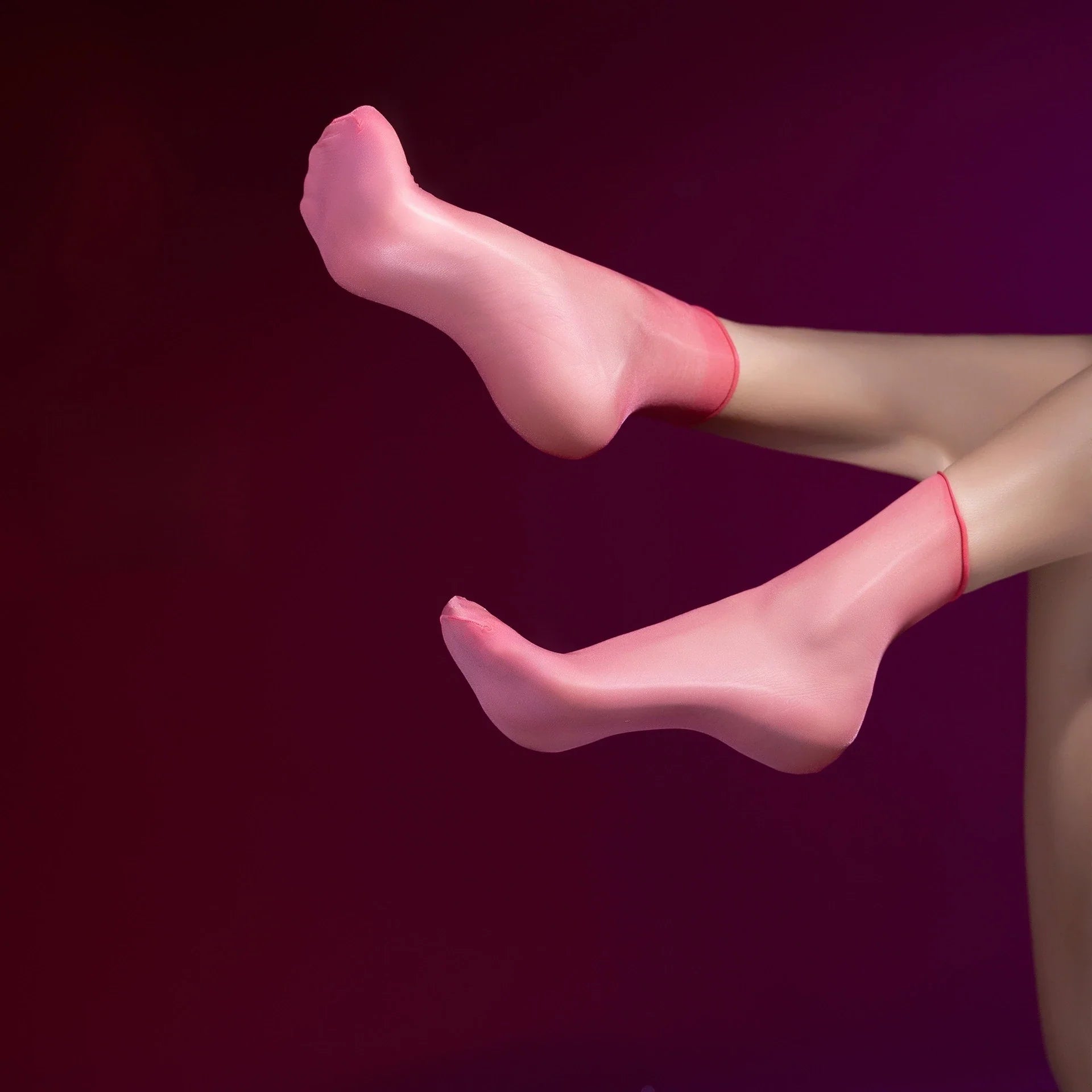 Tempting VersatileCandy1D Aurora Socks -Ultra-thin Transparent Shiny Silky Breathable Invisible Multi-colored Fun's