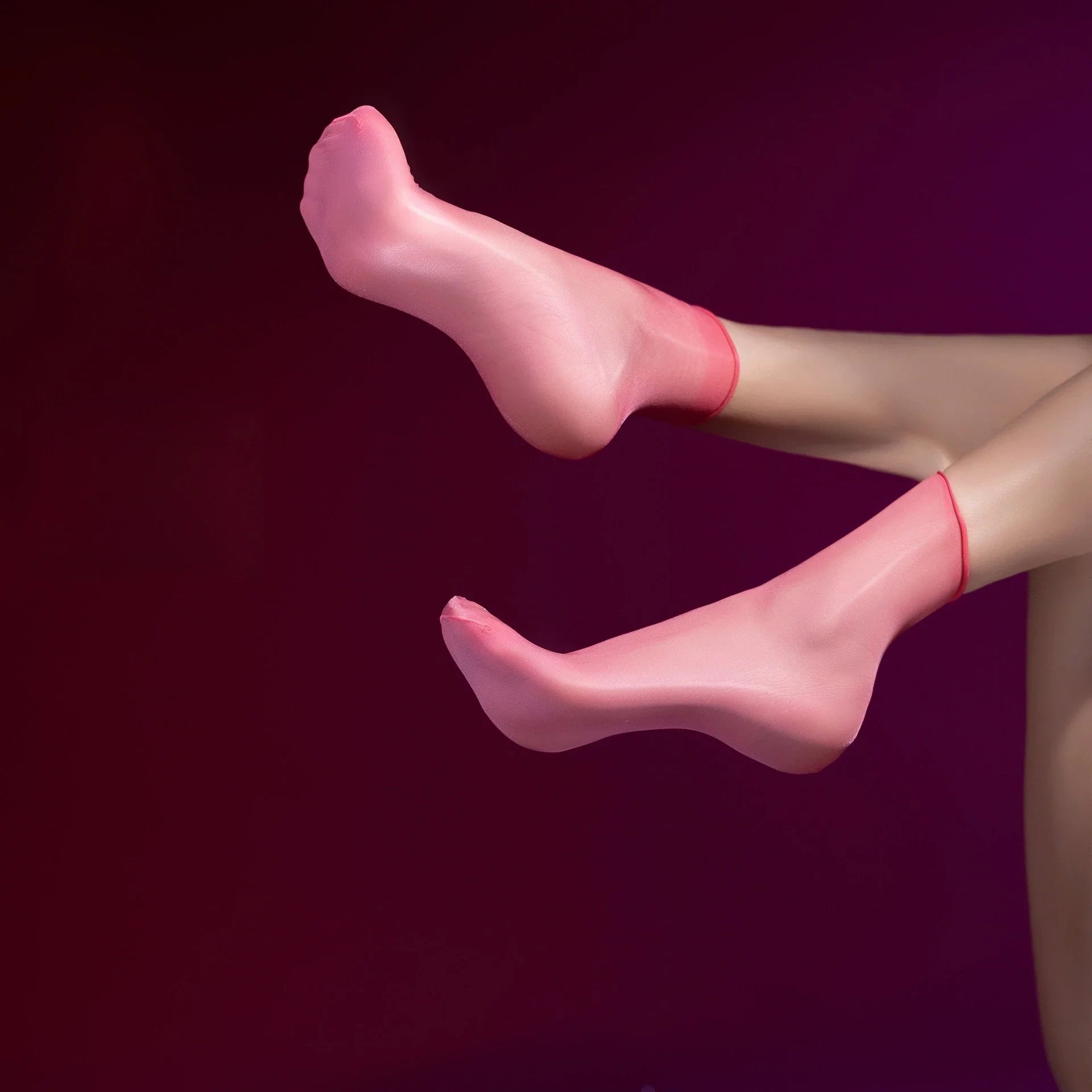 Tempting VersatileCandy1D Aurora Socks -Ultra-thin Transparent Shiny Silky Breathable Invisible Multi-colored Fun's