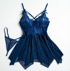 Transparent See Through Lingerie Sets Lace Bra And Panty Set Costumes