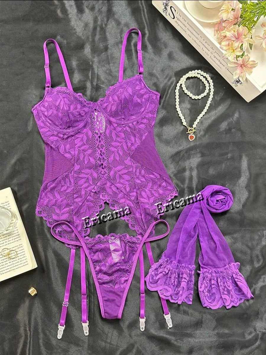 Underwear Set Lingerie Set +Panties Set Bra Set Intimates 2025 Erotic Underwear