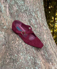 Stylish Leopard Splicing Cross Strap Suede Flats Shoes