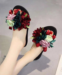 Vacation Flower Beach Slide Sandals