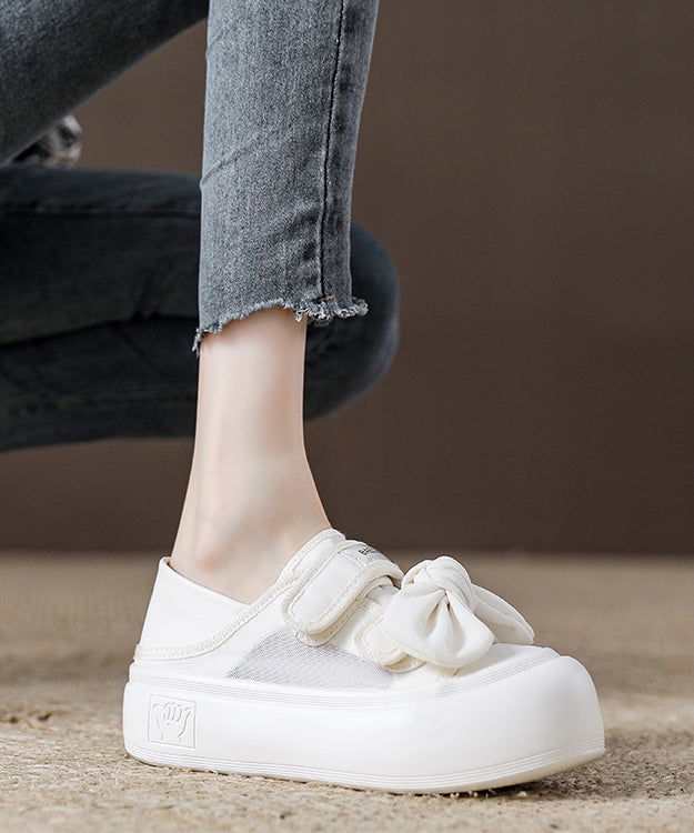 Velcro Splicing Pink Casual Board Shoes