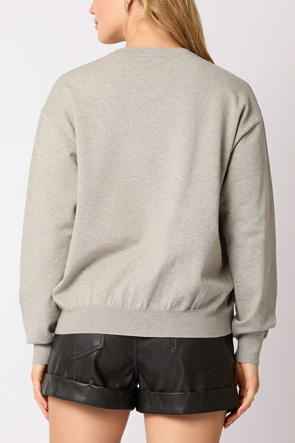 Christmas Soldier Sequined Casual Sweatshirt