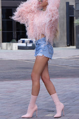 Sequined Tassel Loose Long-sleeved Knit Sweater