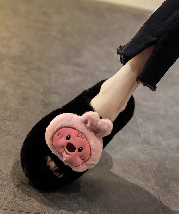 Cartoon Thick Sole Home Comfortable Plush Slippers