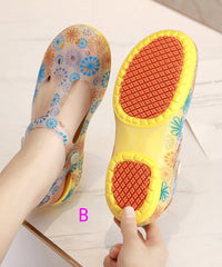 Print Hollow Out Beach Walking Sandals
