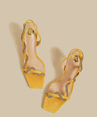 Black Sandals High Heel Suede Fitted Splicing Peep Toe