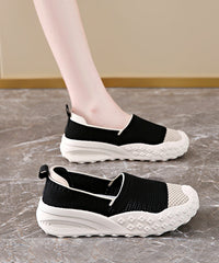 Comfy Splicing Platform Flat Shoes For Beige Yellow Breathable Mesh