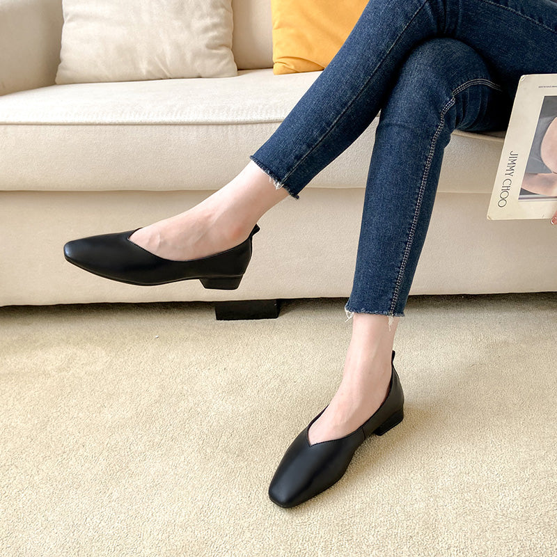 Summer Retro Soft Leather Wedge Casual Shoes (34-40)