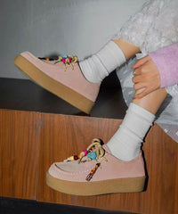 Spring New Style Lace Up Versatile Platform Shoes