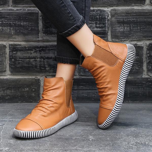 Leather Casual Chelsea Boots