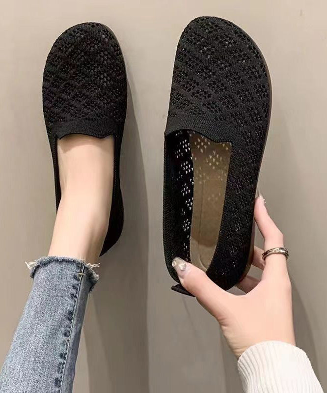 Beige Breathable Mesh Comfy Splicing Flat Feet Shoes