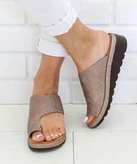 Yellow Faux Leather Splicing Peep Toe Slide Sandals