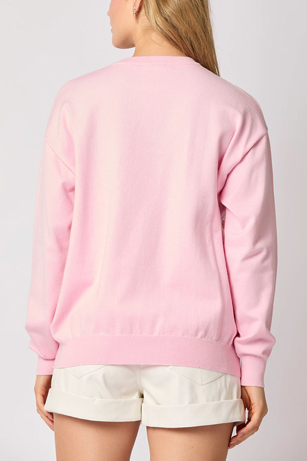 Christmas Soldier Sequined Casual Sweatshirt