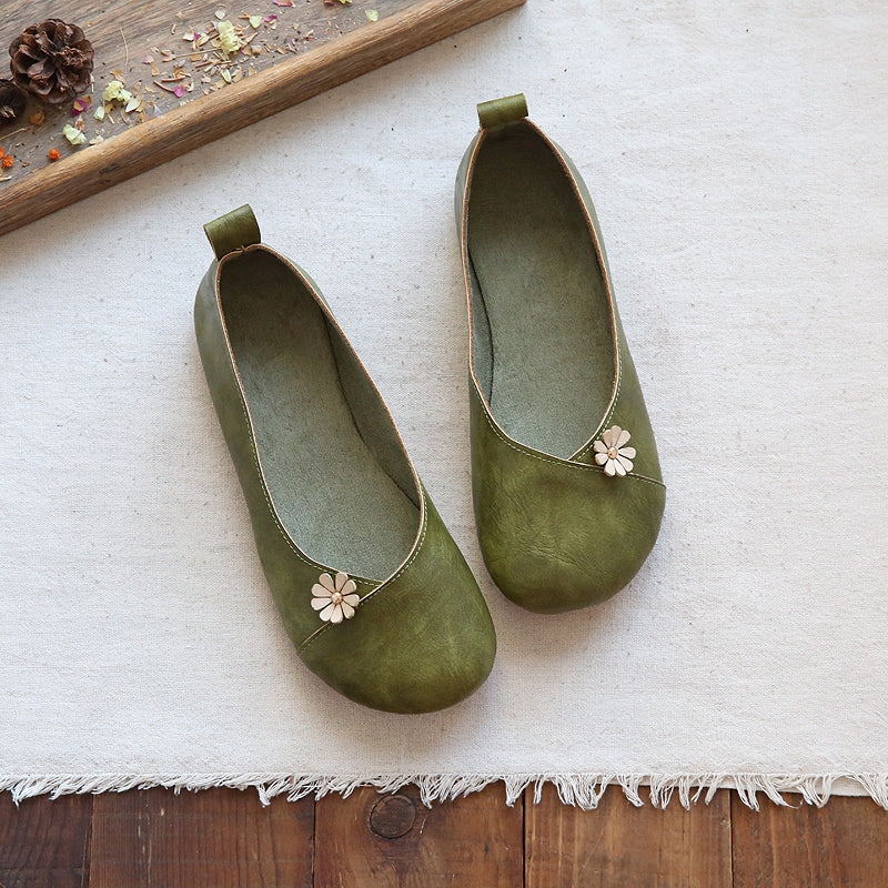 Summer Retro Floral Decorated Casual Shoes