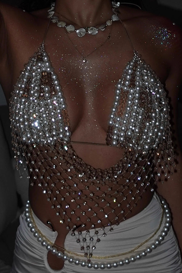 Holiday Beach Multi-Layer Pearl Body Chain